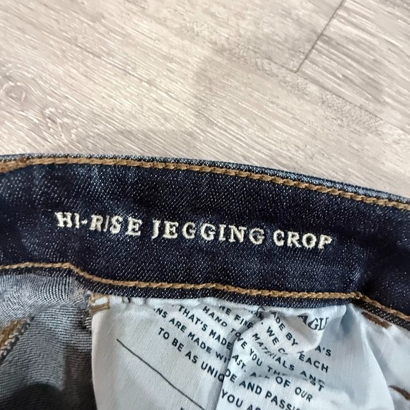 American Eagle Jeans Womens 8 Blue Next Level Stretch X Hi Rise Jegging Crop - Picture 4 of 8